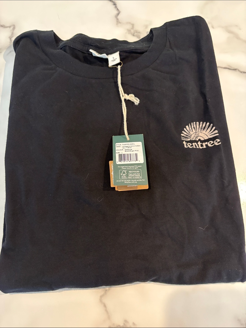 Men’s tentree Black Tee - Organic Comfort